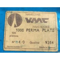 قلاب نیکل بدون چشمه وی ام سی, سایز ۴/۰،بسته : ۱۰۰عددی VMC PERMA PLATE