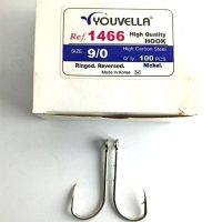 قلاب نیکل پایه بلند خار دار یوولا, سایز ۹/۰،بسته : ۱۰۰عددی Youvella 1466