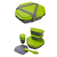 ست ۸ تکه ظروف کوهنوردی و کمپینگ کریویت رنگ سبز