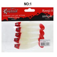 طعمه ماهیگیری ماهی ژله ای ۱۰ سانتی متر،بسته 5 عددی،کاپیتان مدل 3569 کد ۱