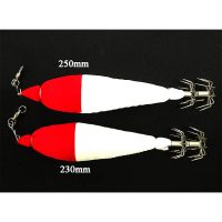 طعمه ماهیگیری مخصوص ماهی مرکب 25سانتی متر سفید-قرمز