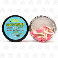 طعمه مصنوعی دم موشی شناور سفید-صورتی طعم دار(پنیر) رنات بسته ۱۵ عددی