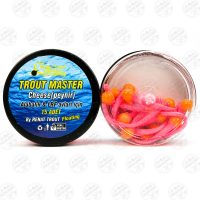 طعمه مصنوعی دم موشی شناور صورتی-نارنجی طعم دار(پنیر) رنات بسته ۱۵ عددی