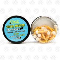 طعمه مصنوعی دم موشی شناور نخودی-سفید طعم دار(پنیر) رنات بسته ۱۵ عددی