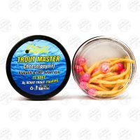 طعمه مصنوعی دم موشی شناور نخودی-صورتی طعم دار(پنیر) رنات بسته ۱۵ عددی