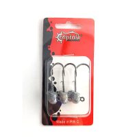 قلاب جیگ هد ماهیگیری 4.5سانتی متر ,14گرم , بسته 3عددی مارک کاپیتان 6420