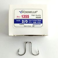 قلاب پایه کوتاه پشت خاردار مشکی یوولا , سایز ۲/۰،بسته : ۱۰۰عددی Youvella 1355